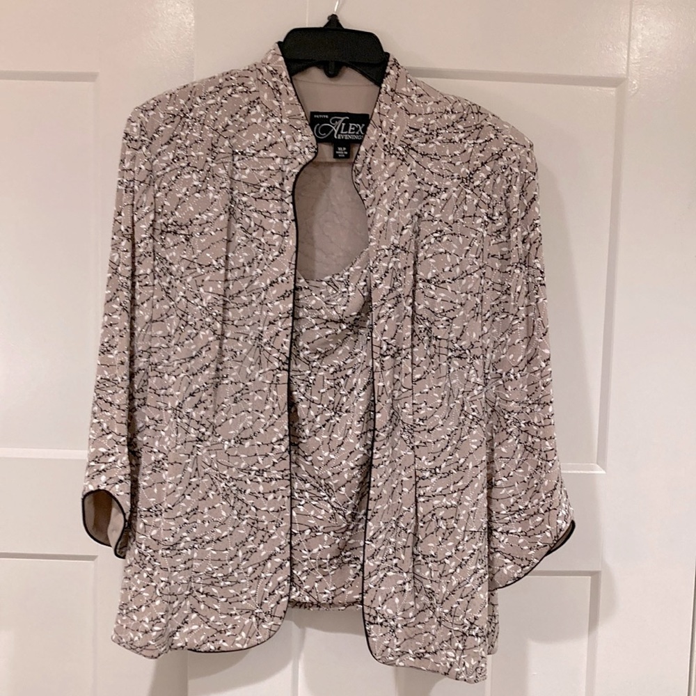 Evening tank and jacket set inXL petite